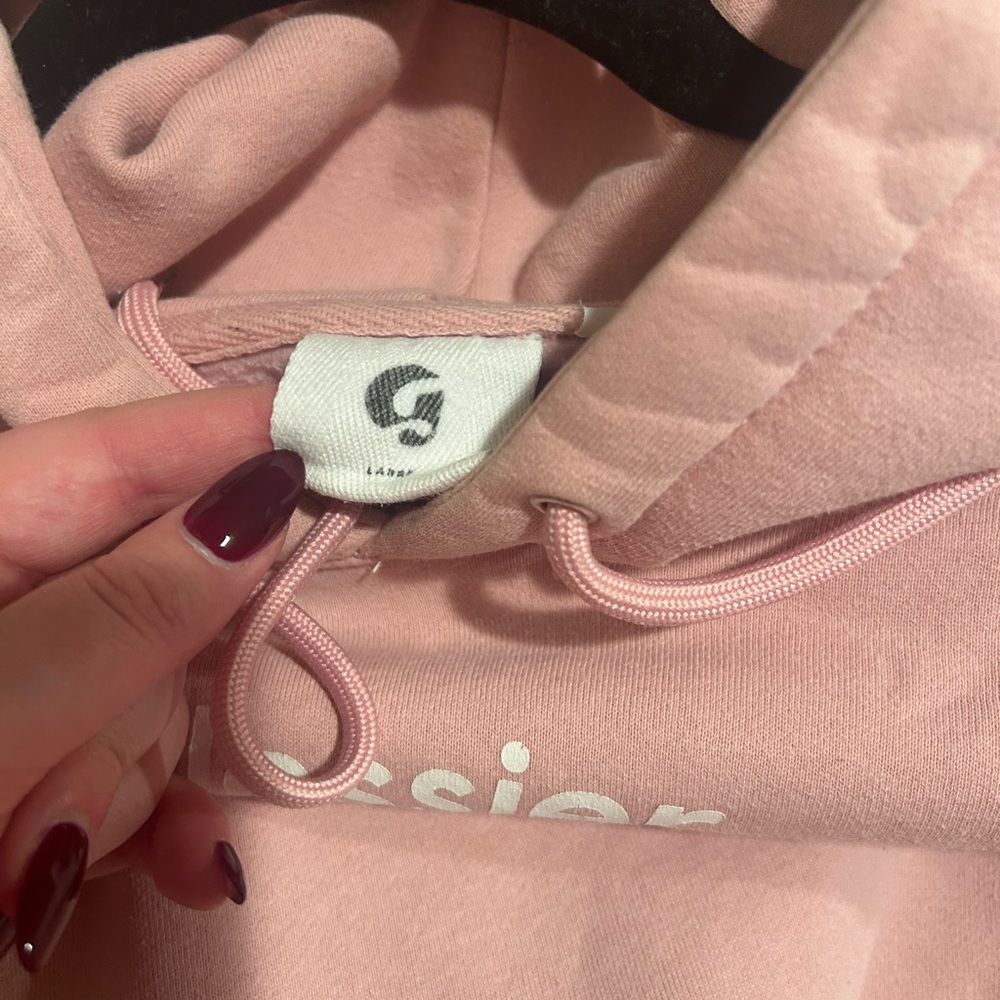 Glossier Pink Hoodie - Picture 3 of 5